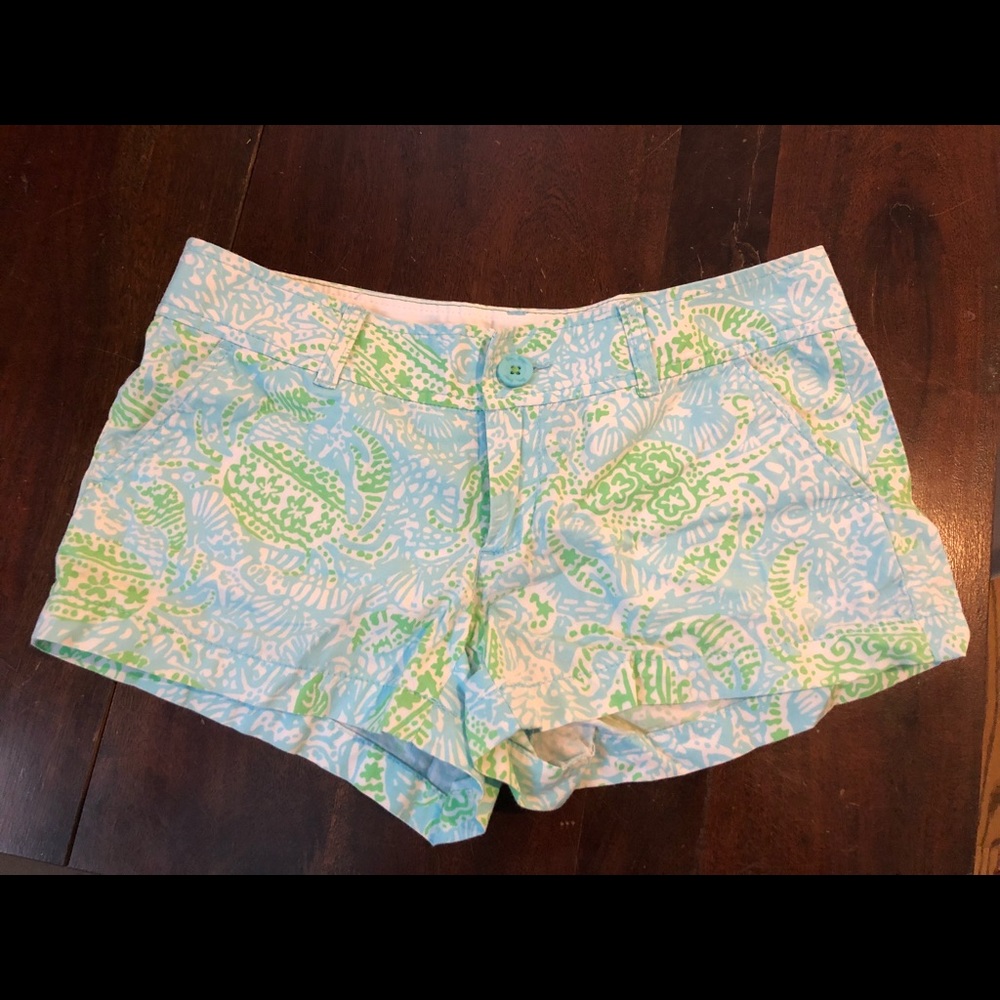 Blue and green Lilly Pulitzer shorts! Size 4